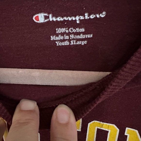 Boston College Champion Maroon Youth T-Shirtsize XL of - Picture 3 of 3